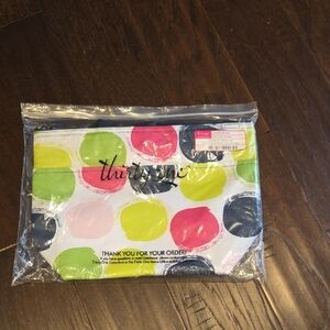 thirty-one Colorful Dot Zip Pouch - Pink, Lime, Navy